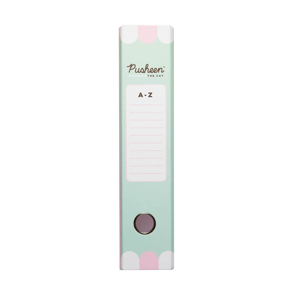 Arquivador com Compressor Pusheen 28,5x7x33,5 Verde Verde / Rosa-4