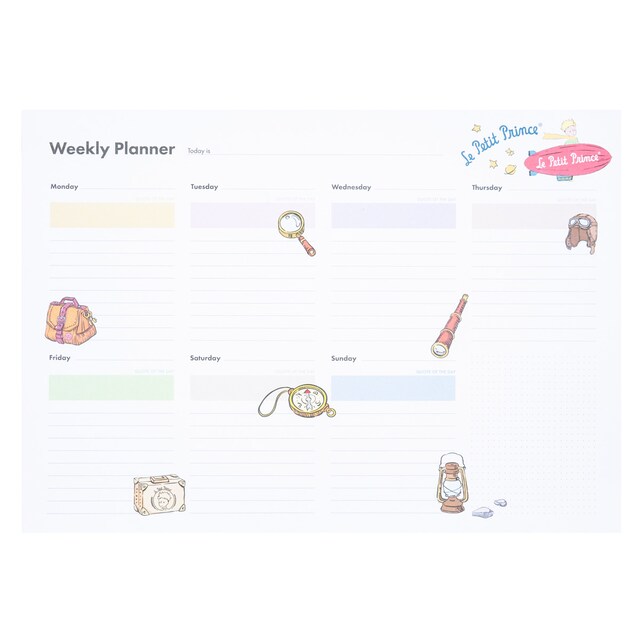 Imagen 0 de Bloc Planificador Semanal A3 El Principito Erik Gris