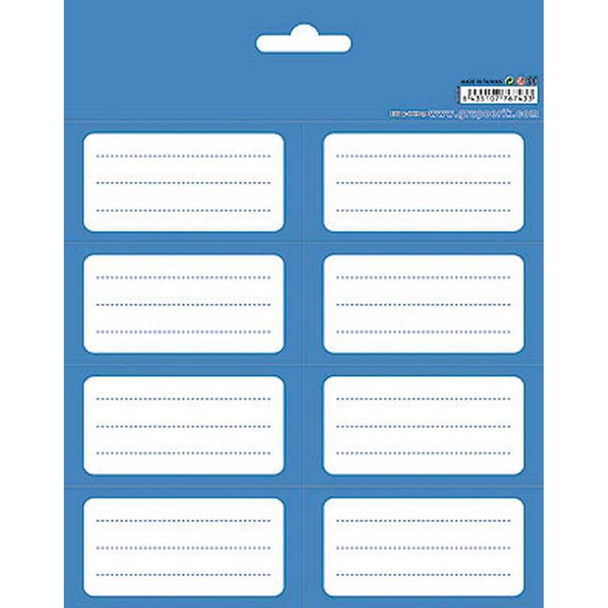 Imagen 0 de Pack 16 Etiquetas Adhesivas 8x4 Blue Grupo Erik Editores Azul