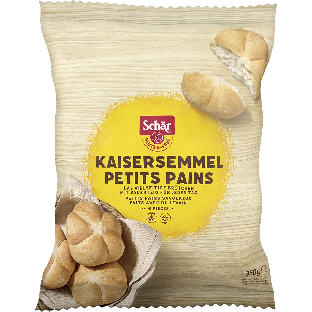 Kaisersemmel panecillos sin gluten con masa madre envase 350 g