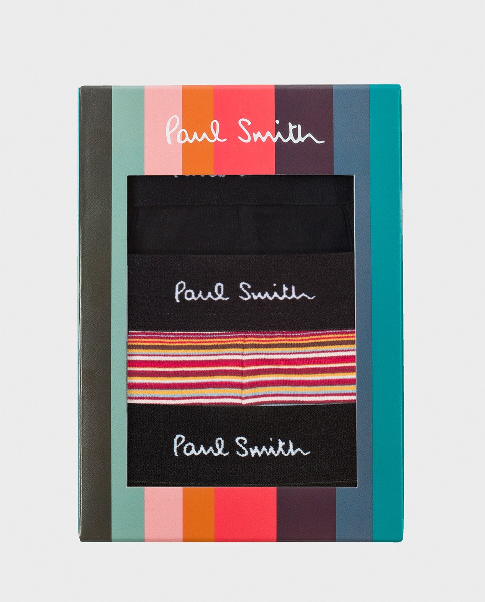 Pack de três boxers de malha de homem Multicolor-5