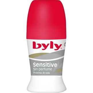 desodorante roll-on Sensitive sin perfume con seda envase 50 ml - Byly