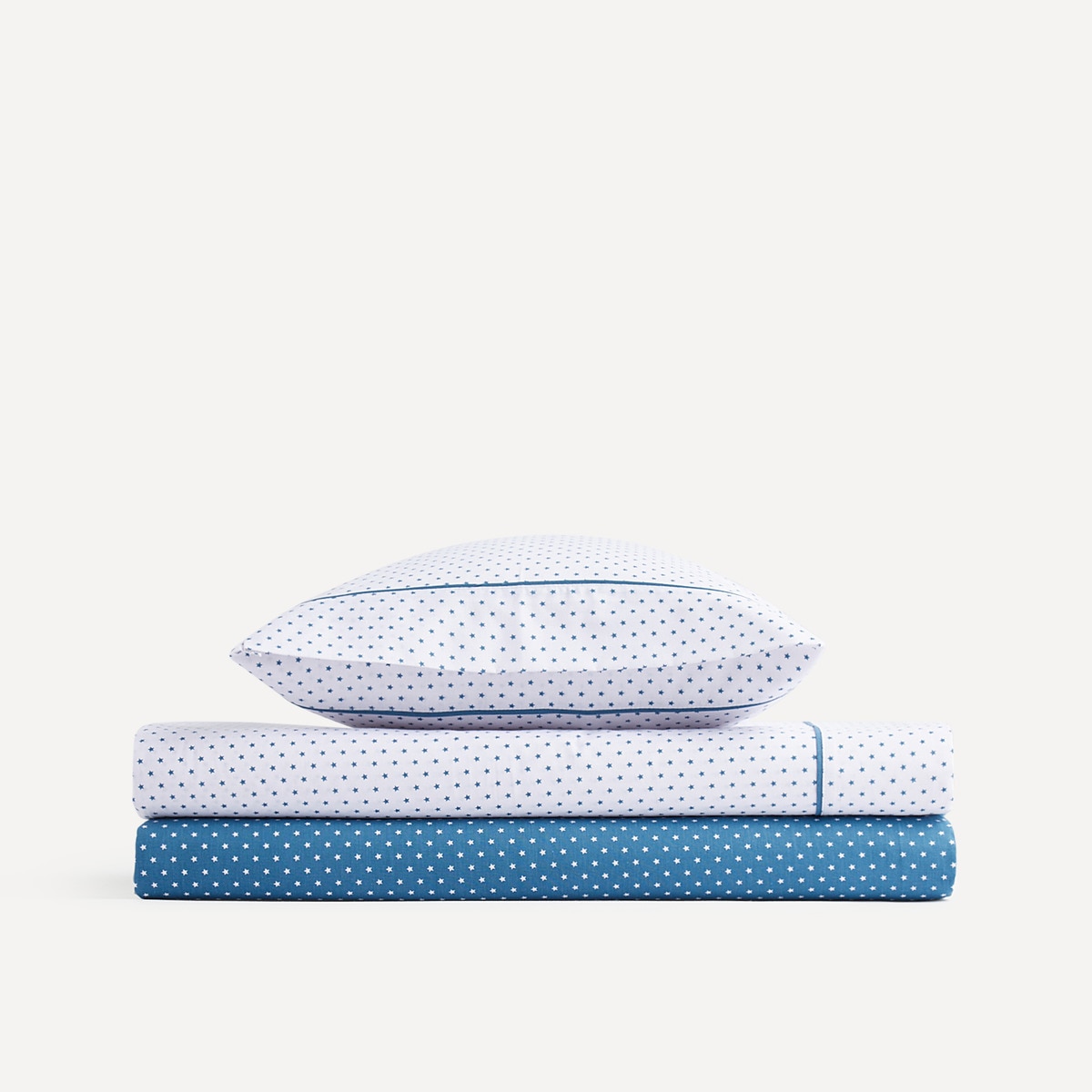 Juego de sábanas infantil con bajera Sky Basics El Corte Inglés Azul-5