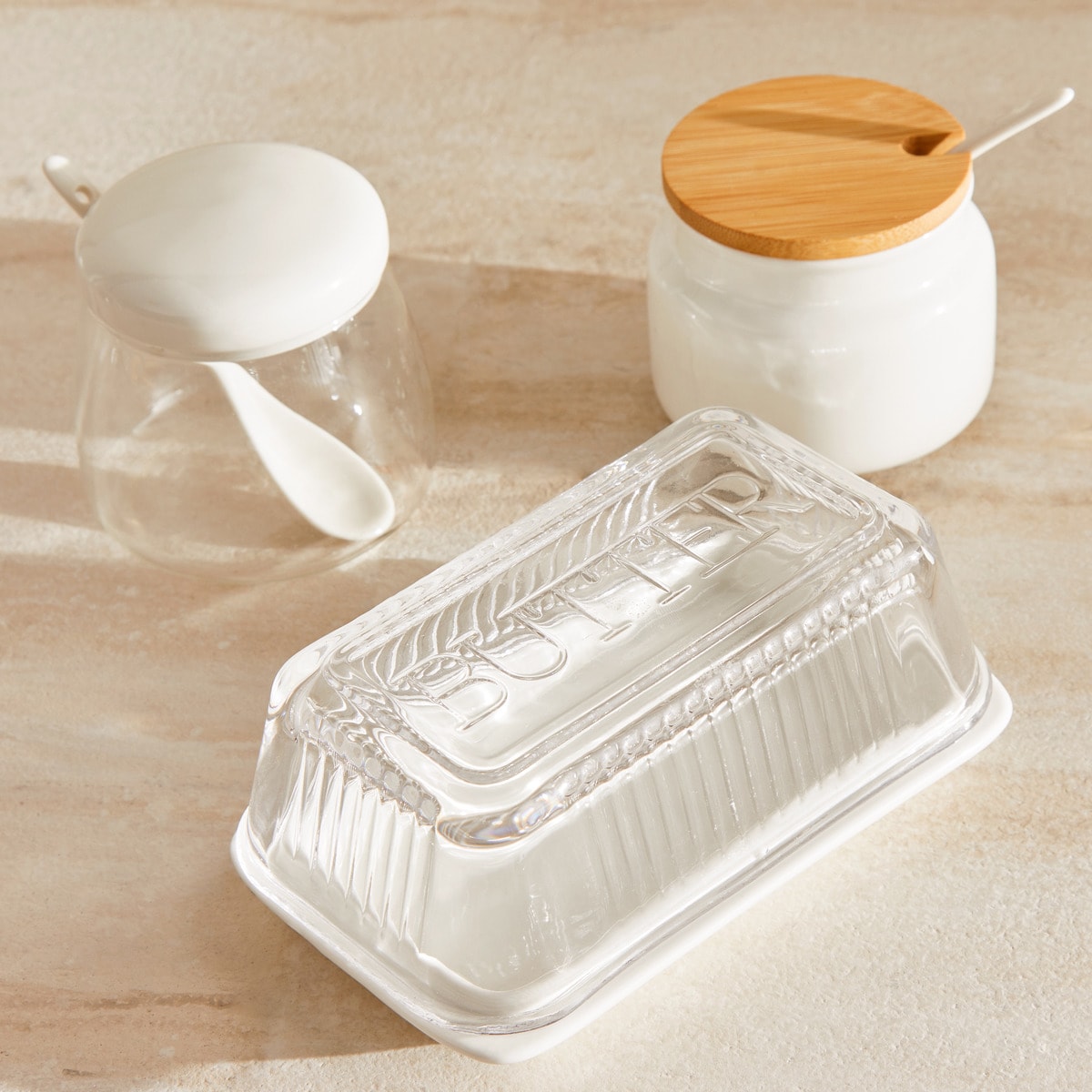 Manteigueira rectangular Oviedo El Corte Inglés Branco-9