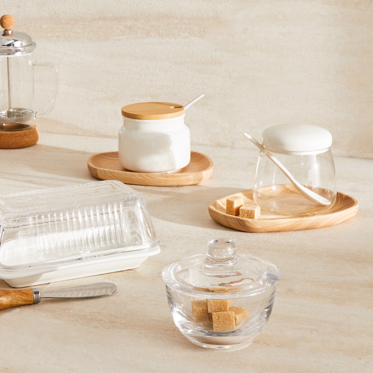 Manteigueira rectangular Oviedo El Corte Inglés Branco-7