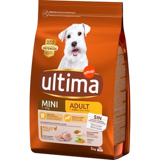 Mini Adult pienso para perros adultos minis con pollo bolsa 3 kg - Ultima