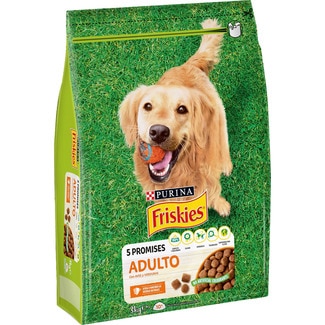 pienso para perros adultos con aves y verduras bolsa 3 kg - Friskies