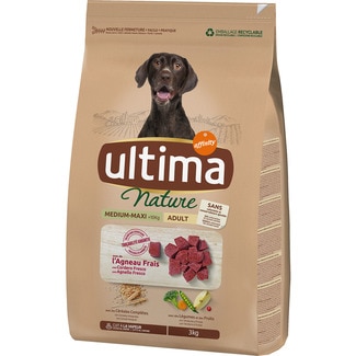 Nature Medium Maxi Adult pienso para perros adultos medianos y grande con cordero No Grain bolsa 3 kg - Ultima