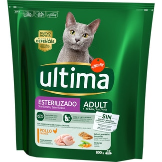 Esterilizado Adult pienso para gatos adultos esterilizados con pollo envase 800 g - Ultima