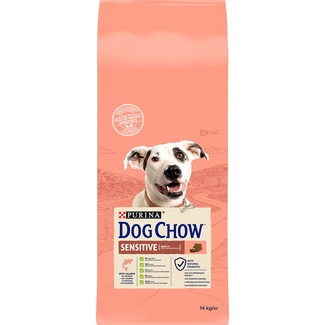 Sensitive pienso para perros adultos con salmón saco 14 kg - Dog Chow