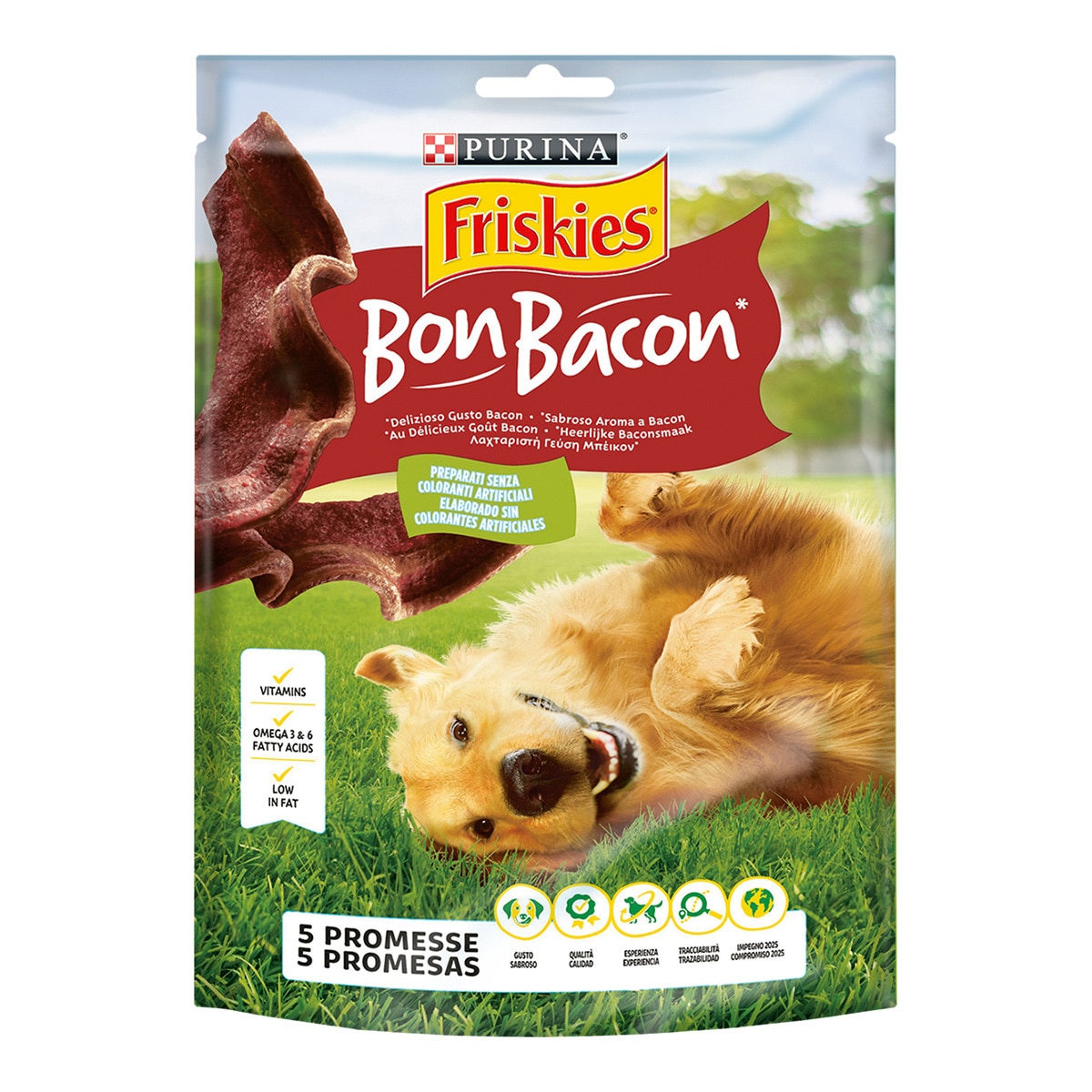 Snack para perros adultos Friskies Bon Bacon 120 g 1