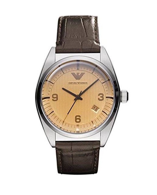 Imagen 0 de Reloj analógico hombre piel - marrón