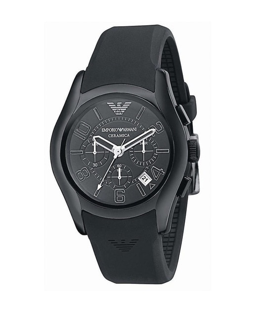 Imagen 0 de Reloj analógico hombre caucho - negro