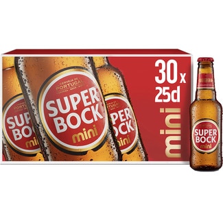 Cerveja Mini Pack 30 unidades garrafa 25 cl - Super Bock