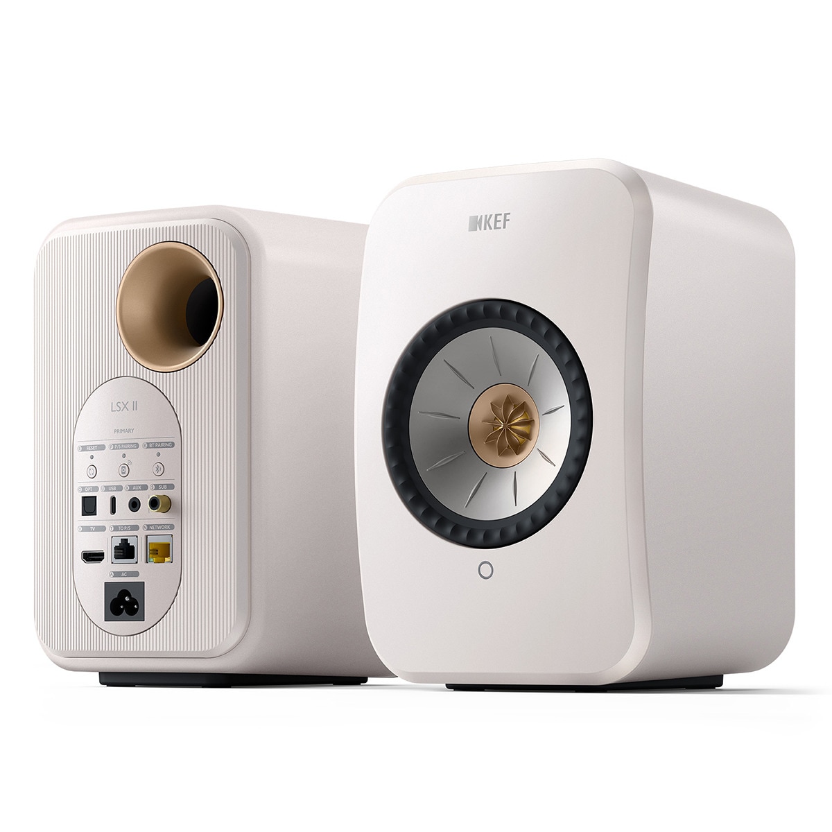 Altavoces de estantería KEF LSX II Wireless Blanco Blanco-3