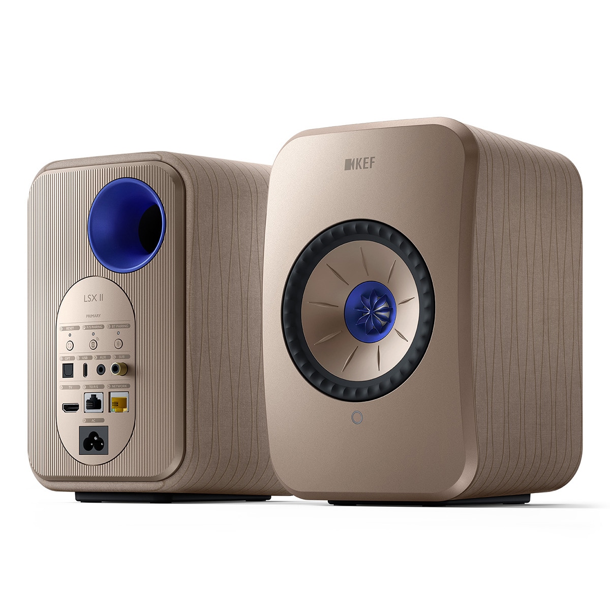 Altavoces de estantería KEF LSX II Wireless Soundwave by Terence Conran Edition Beige-3