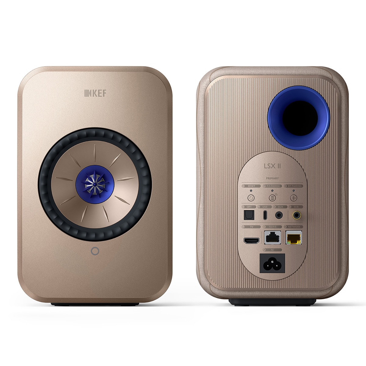 Altavoces de estantería KEF LSX II Wireless Soundwave by Terence Conran Edition Beige-2