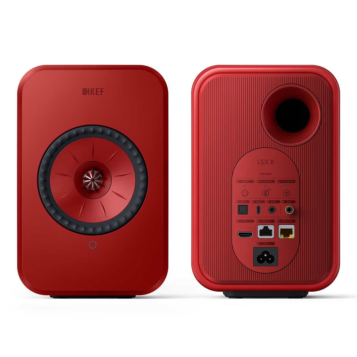 Altavoces de estantería KEF LSX II Wireless Rojo Rojo-2