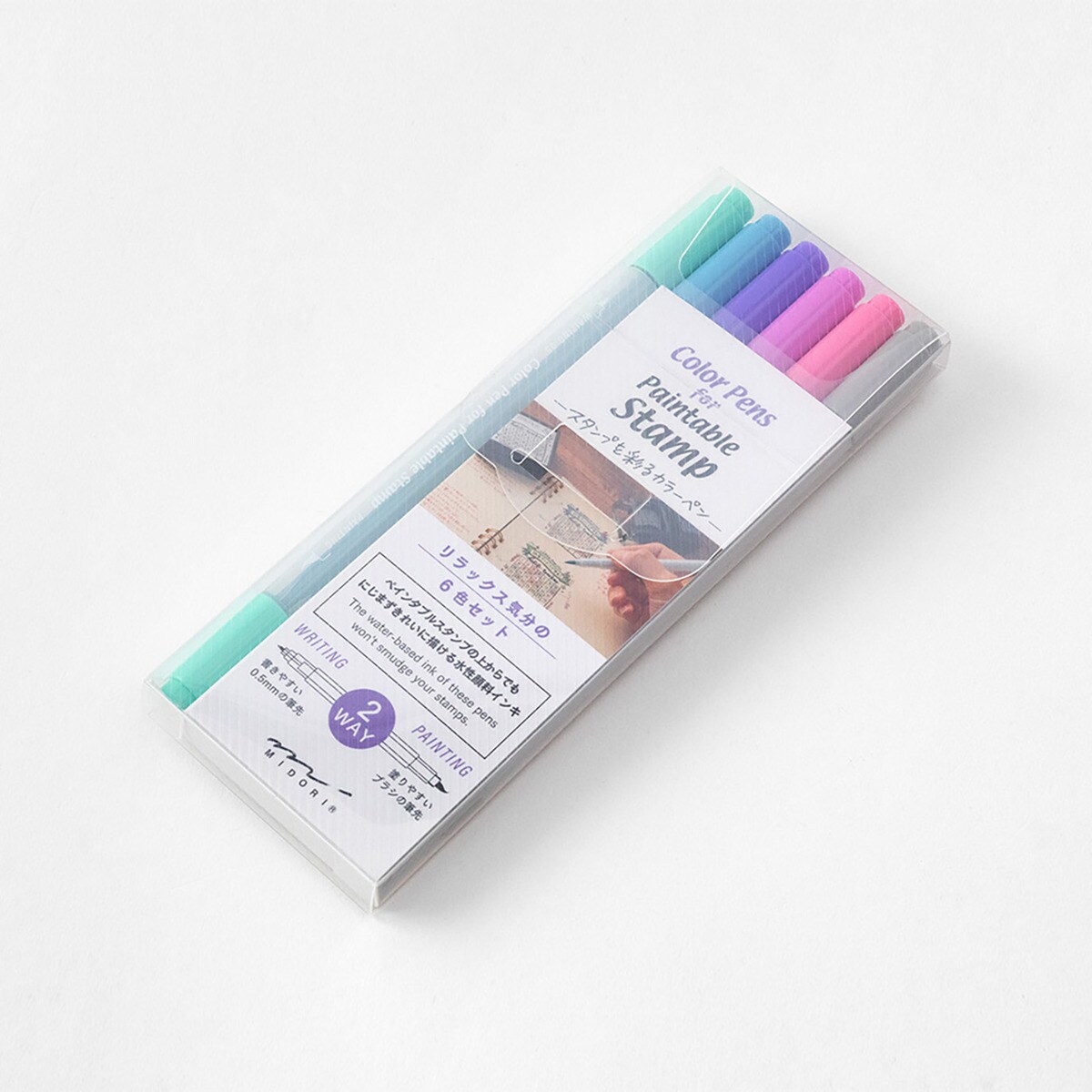 Pack de 6 Marcadores Relaxation de Ponta Dupla - Multicolor Multicolor-2