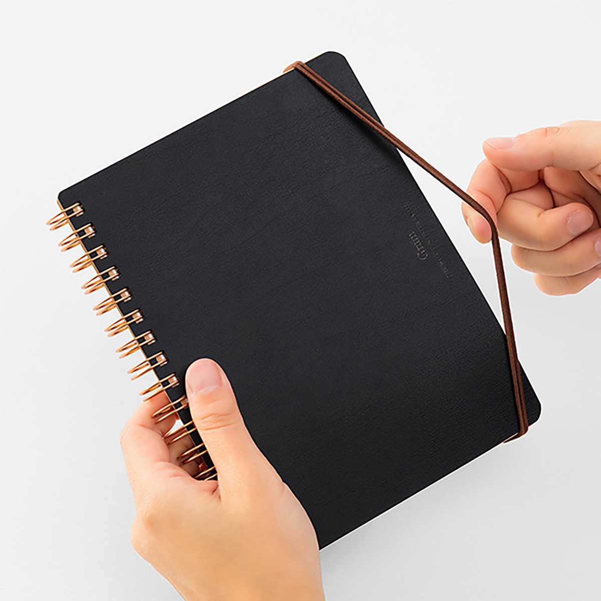 Caderno de Argolas Grain B6 - Preto Preto-6