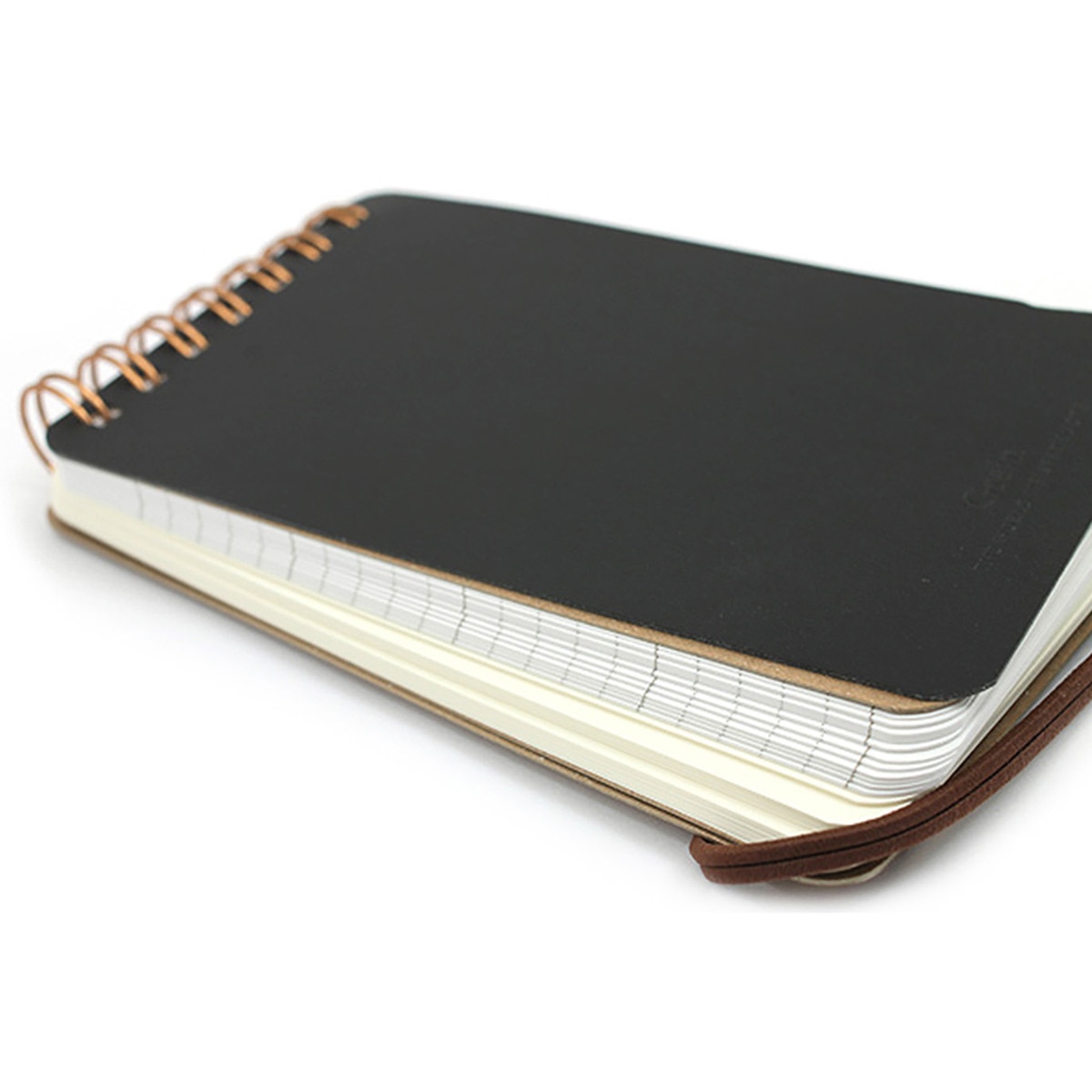 Caderno de Argolas Grain A6 - Preto Preto-2