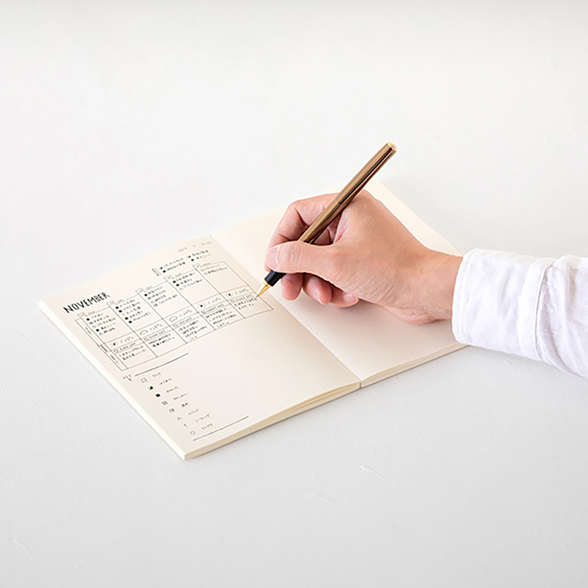 Caderno A5 Papel Pontos - Creme 6