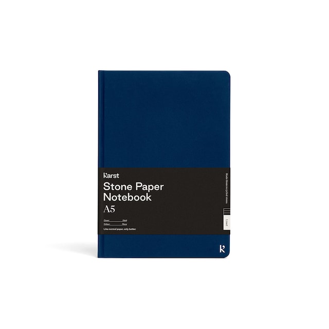 Imagem 0 de Caderno A5 Papel de Pedra Pontos Capa Dura - Azul