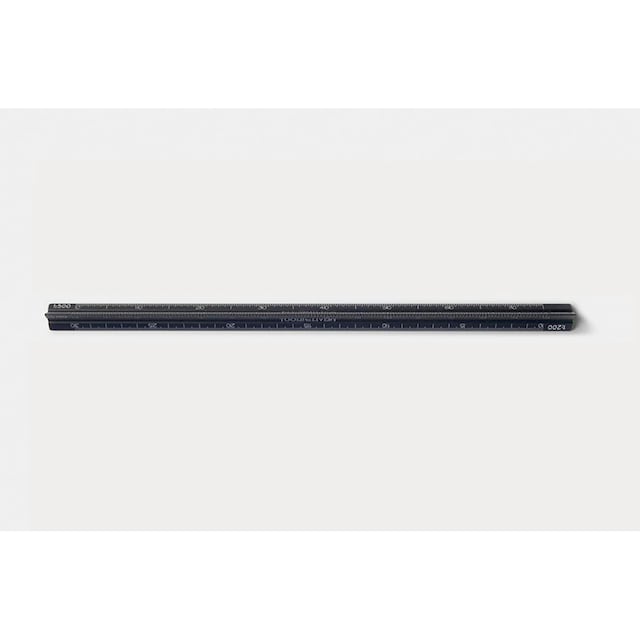 Imagem 0 de Regra Escalímetro de Alumínio - Preto