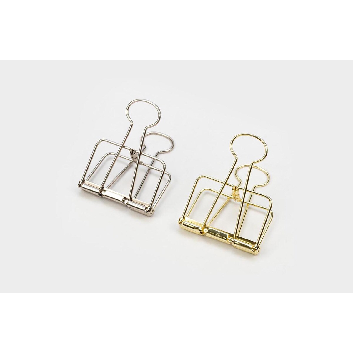 Pinças de Aço 51mm - Prateado Dourado-4