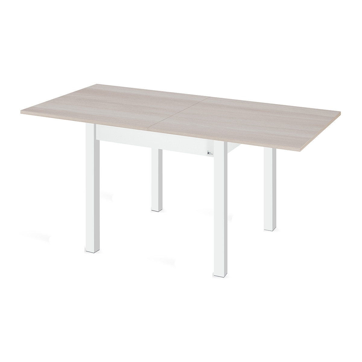 Mesa Extensível com Pé Branco Dima Branco / Olmo-2