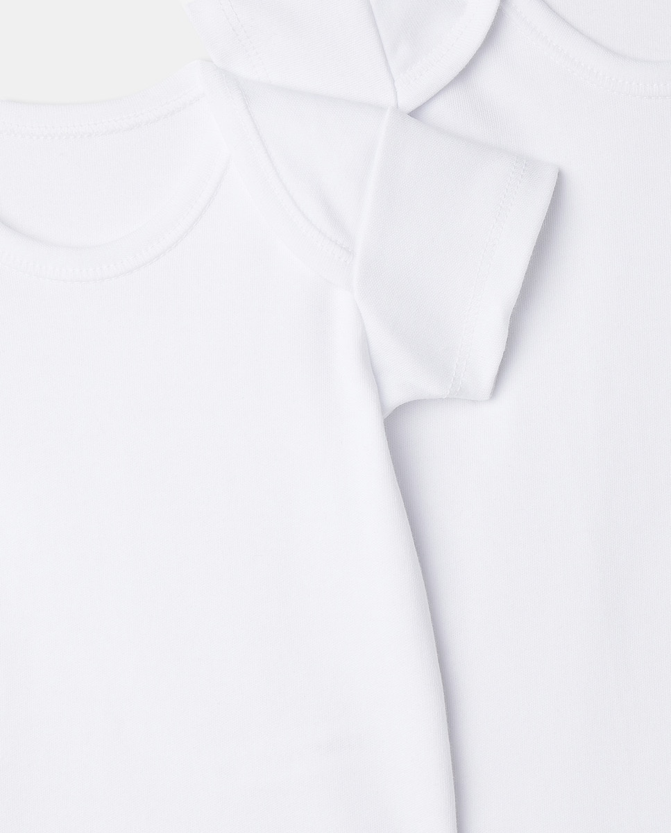 Pack de 2 Bodies de Bebé com Manga Curta Branco-3