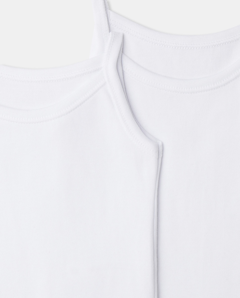 Pack de 2 Bodies de Bebé com Alças Branco-3
