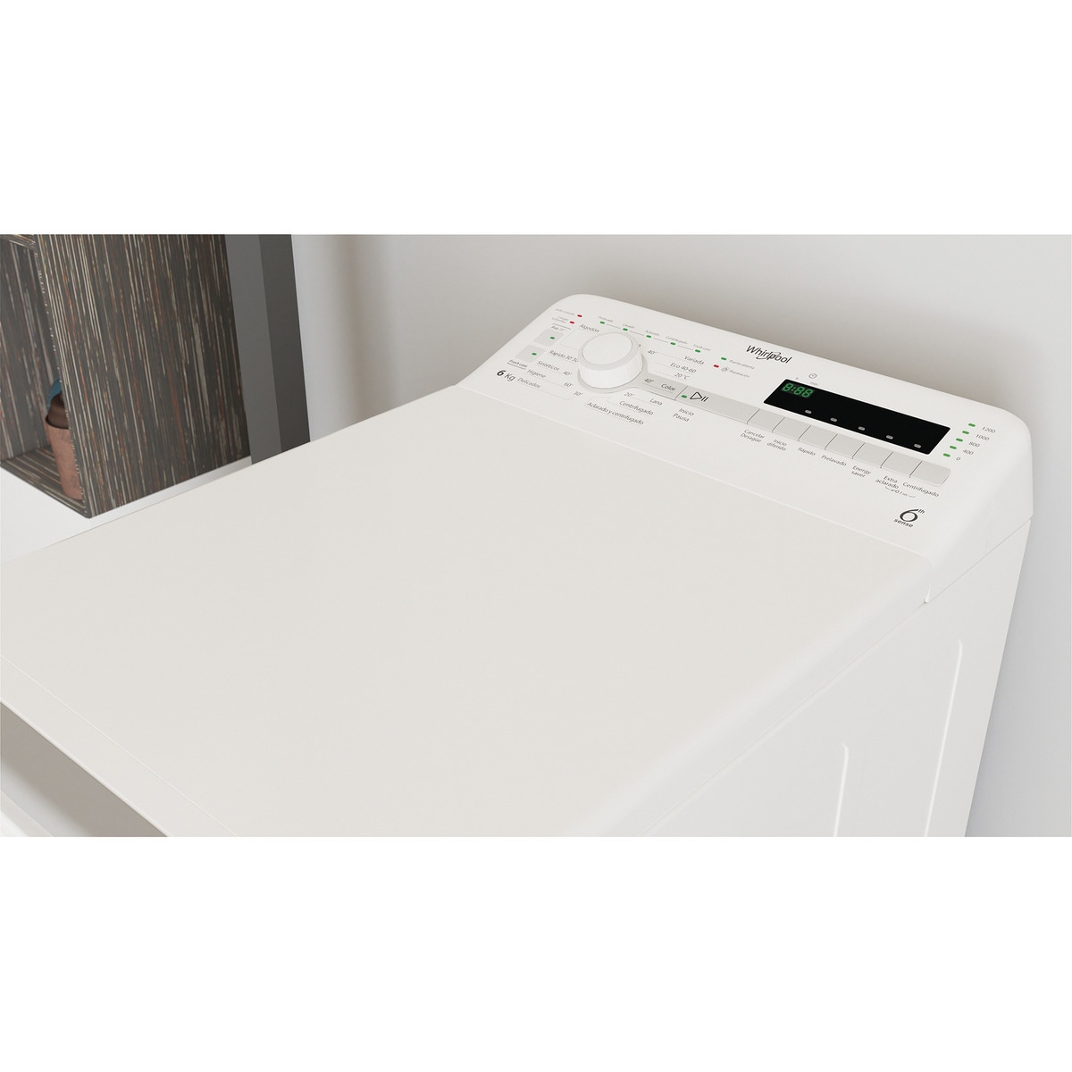 Lavadora carga superior Whirpool 6 kg / 1200 rpm - TDLR 6240S SP/N Blanco-12