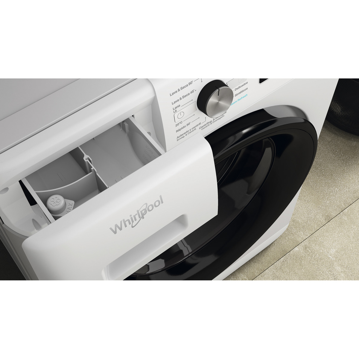 Lavadora secadora Whirlpool 9 kg / 1.400 rpm - FFWDB 976258 BV Blanco-8