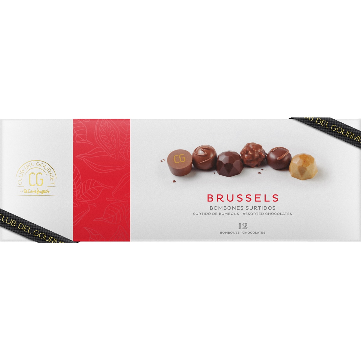 Brussels bombones surtidos 6 variedades 12 unidades estuche 140 g