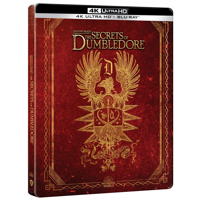 Animales fantásticos 3: Los secretos de Dumbledore (Edición metálica escudo) (4K Ultra HD + Blu-Ray)