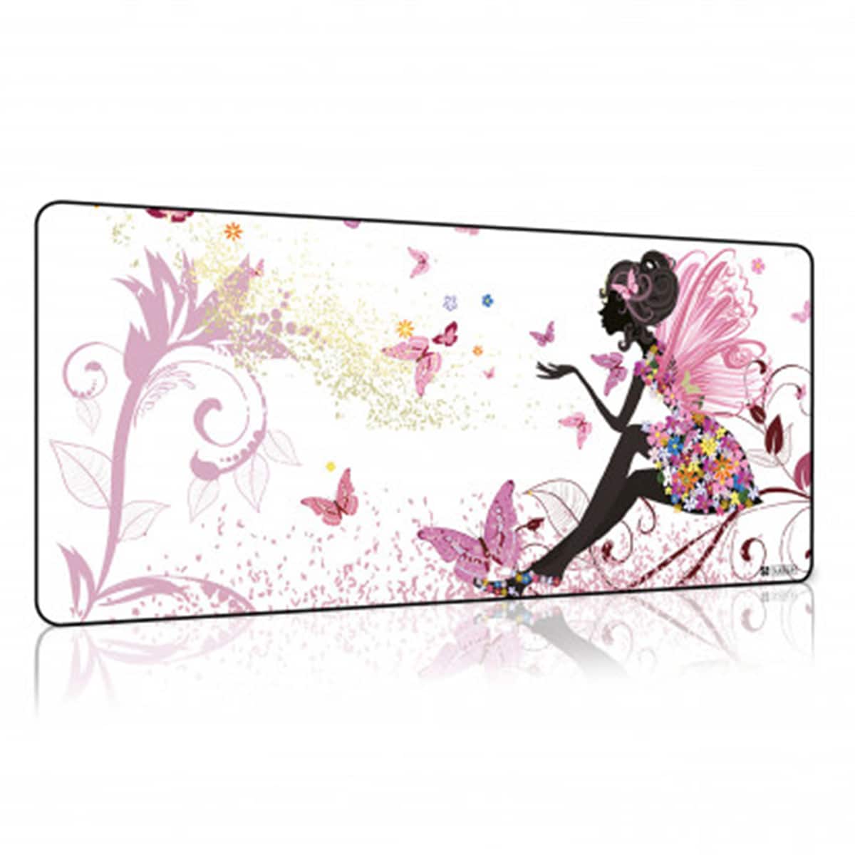 Tapete de Rato Subblim Fairy XL Branco / Rosa-1