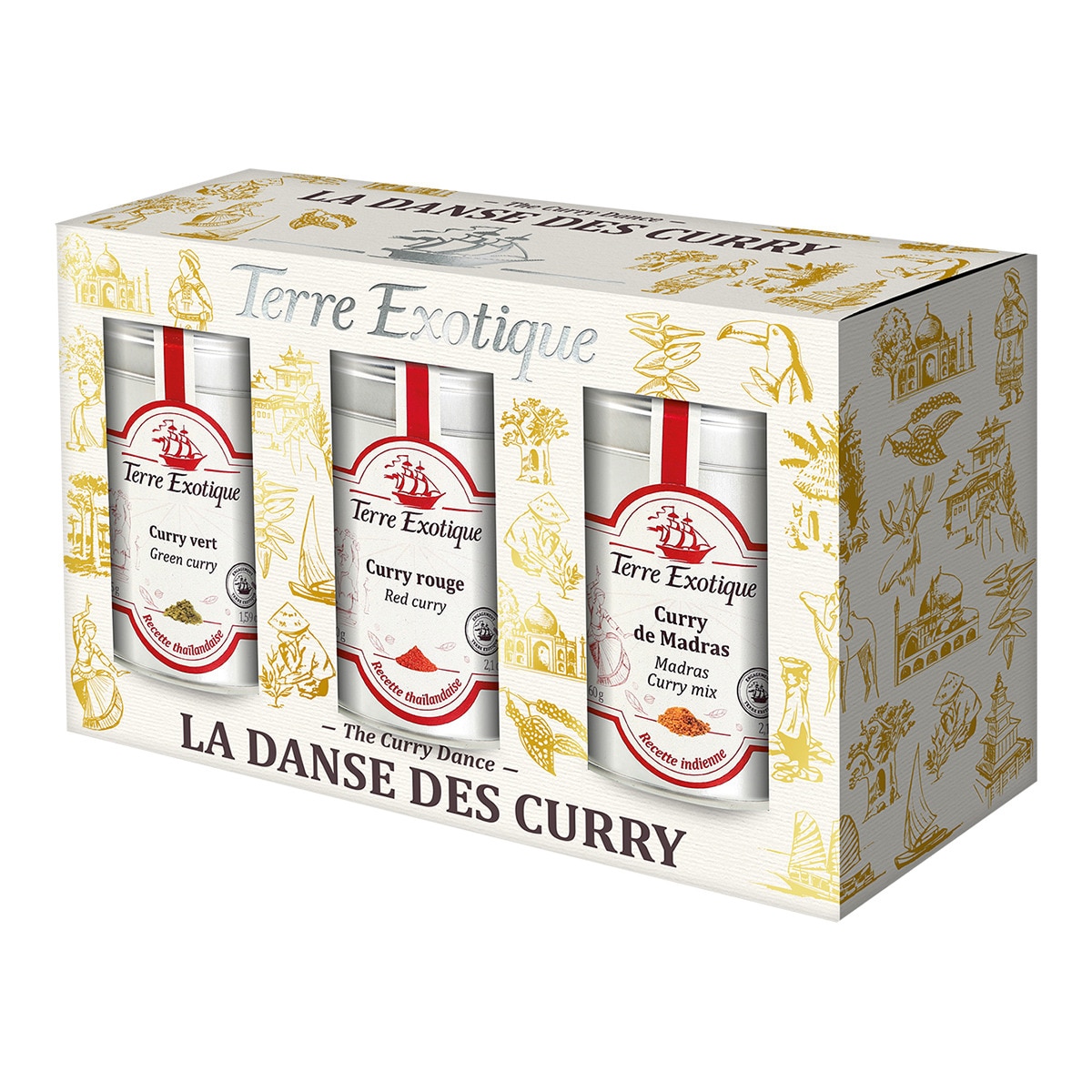 Assortiment currys 3 variétés La Danse des currys Terre Exotique