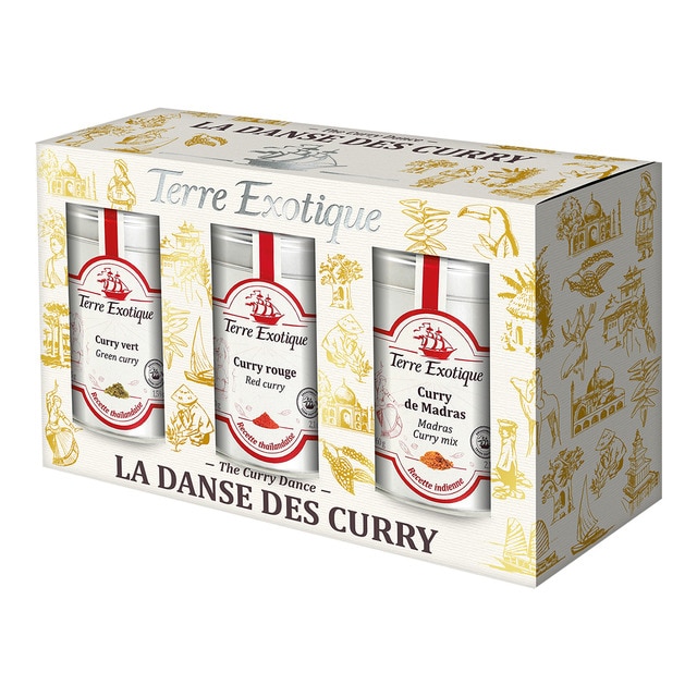 Imagen 0 de Surtido currys 3 variedades La Danse del curry Terre Exotique