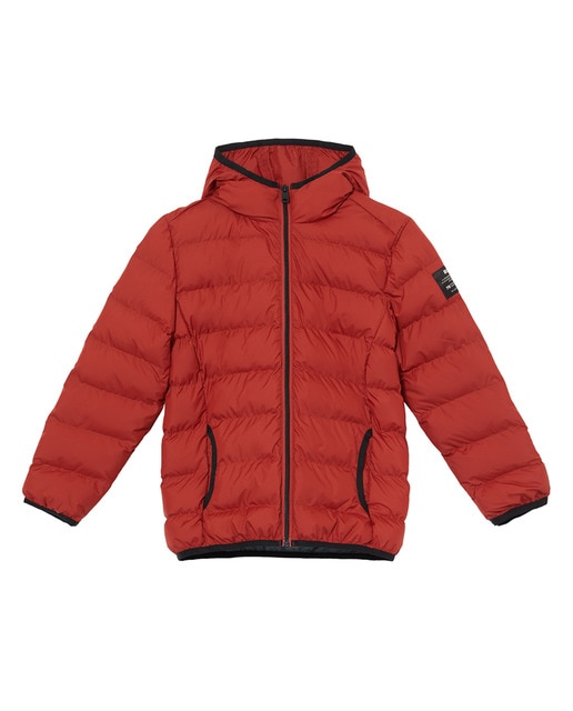 Imagen 0 de Chaqueta corta niño con capucha, cremallera y bolsillos laterales