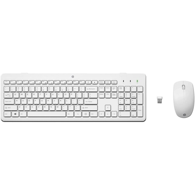 Imagem 0 de Teclado + Rato Sem Fios HP 230 - Branco