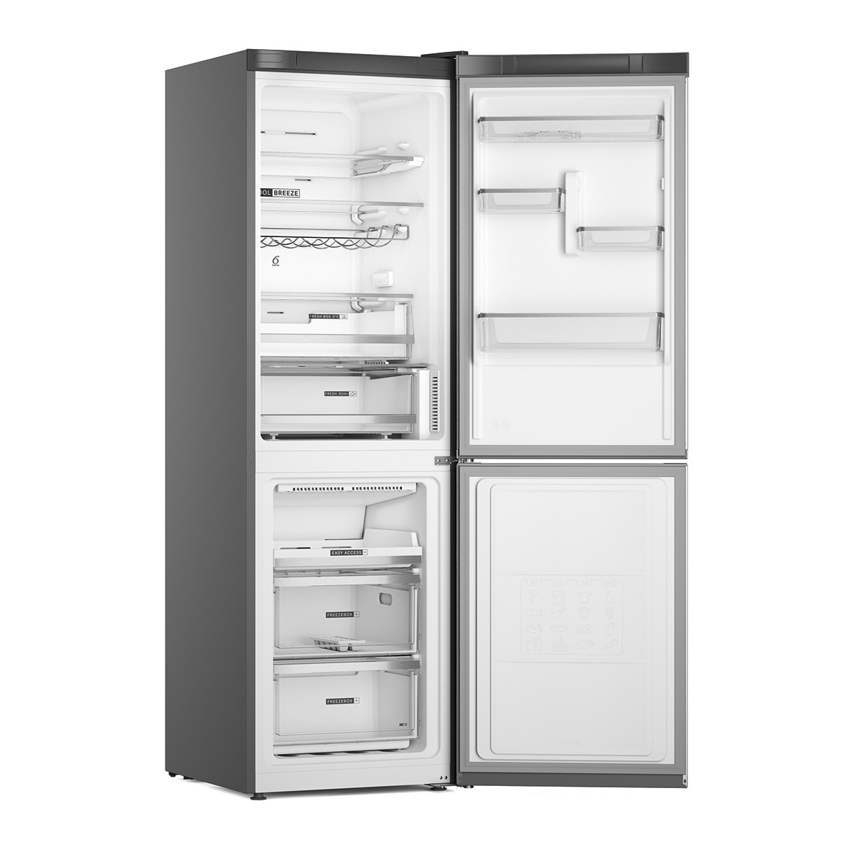 Frigorífico Combinado Whirlpool W7X 83T MX No Frost de 191,2 cm - Mirror e Inox Inox-4