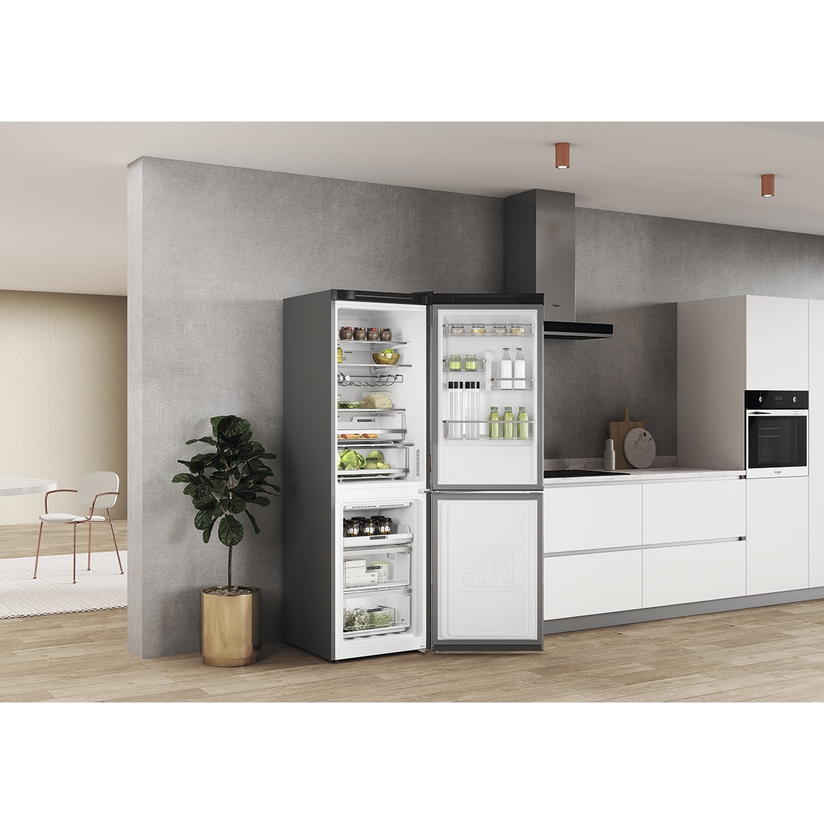 Frigorífico Combinado Whirlpool W7X 83T MX No Frost de 191,2 cm - Mirror e Inox Inox-12