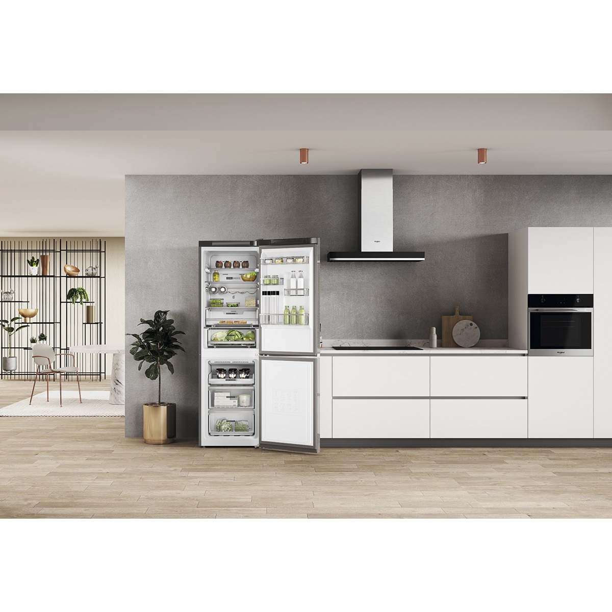 Frigorífico Combinado Whirlpool W7X 83T MX No Frost de 191,2 cm - Mirror e Inox Inox-11