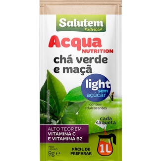 Acqua Nutrition Chá Verde e Maçã em saquetas embalagem 9 g - Salutem