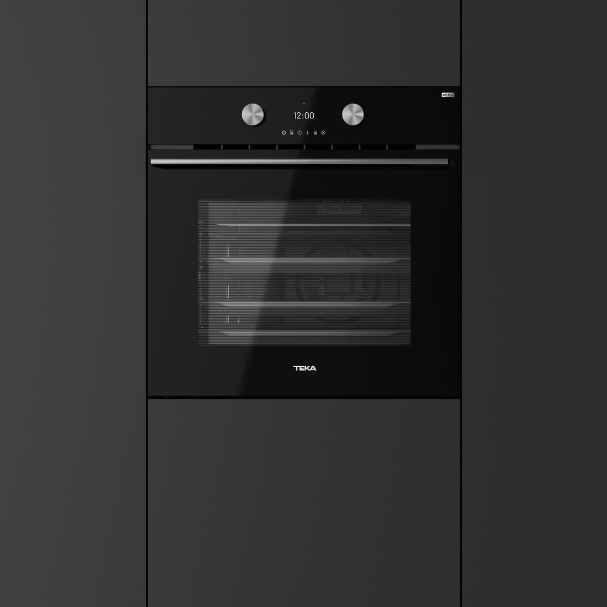 Horno multifunción Teka pirolítico y sistema de limpieza HydroClean - HLB 8700 P CONE Cristal negro-6