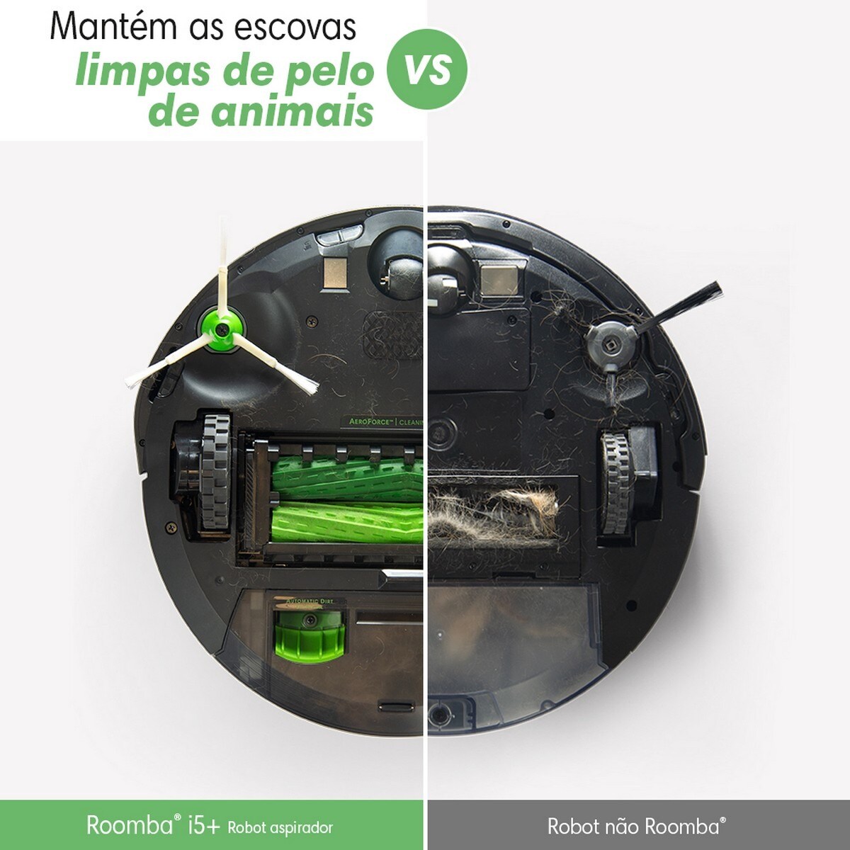 Robot Aspirador Roomba® i5+ Descarga Automática de Sujidade - com Mapa Inteligente - Limpeza por divisão - 2 Escovas de Borracha Multissuperfícies Cinzento-9