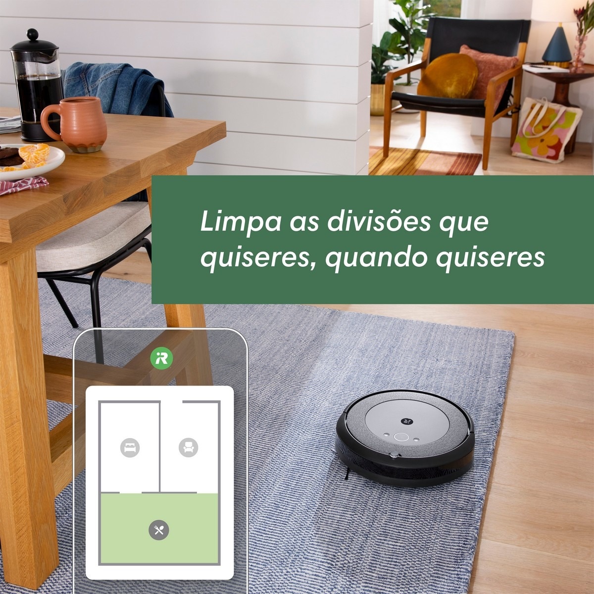 Robot Aspirador Roomba® i5+ Descarga Automática de Sujidade - com Mapa Inteligente - Limpeza por divisão - 2 Escovas de Borracha Multissuperfícies Cinzento-4