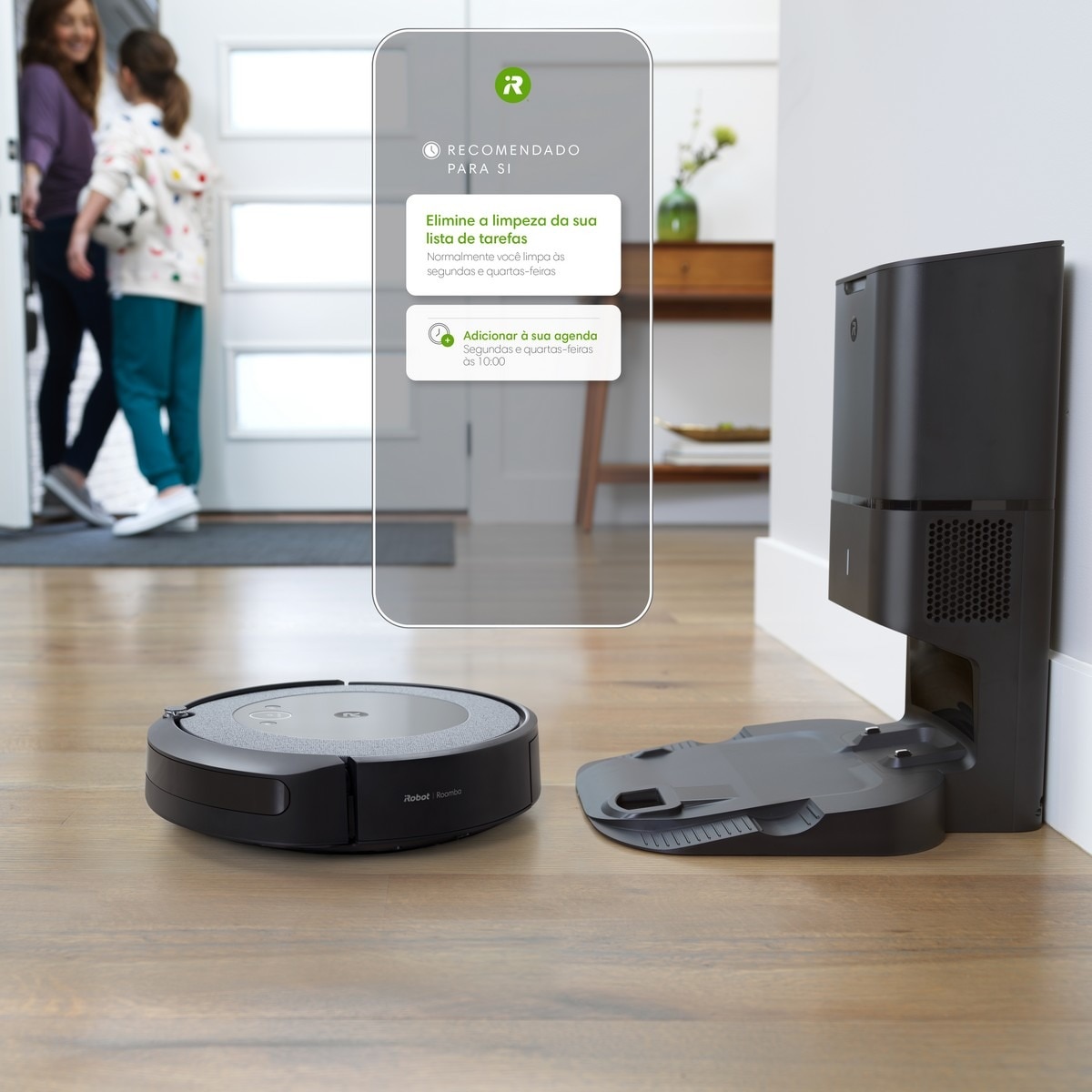 Robot Aspirador Roomba® i5+ Descarga Automática de Sujidade - com Mapa Inteligente - Limpeza por divisão - 2 Escovas de Borracha Multissuperfícies Cinzento-13