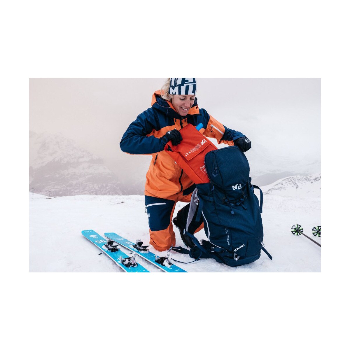 Mala Porta-Skis D-TOUR 30 Azul-marinho-8